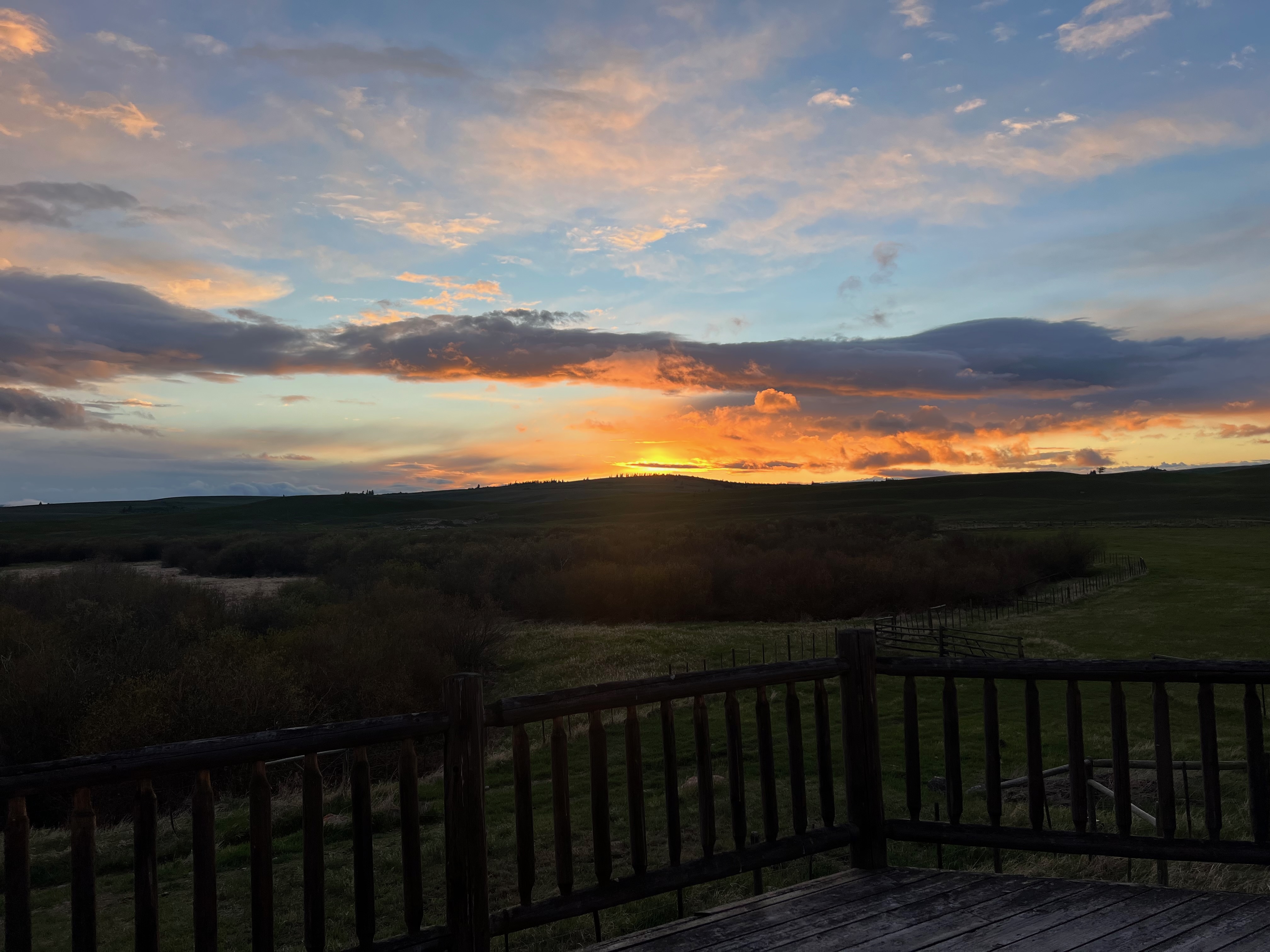 Stoney Lake Resort area at sunset