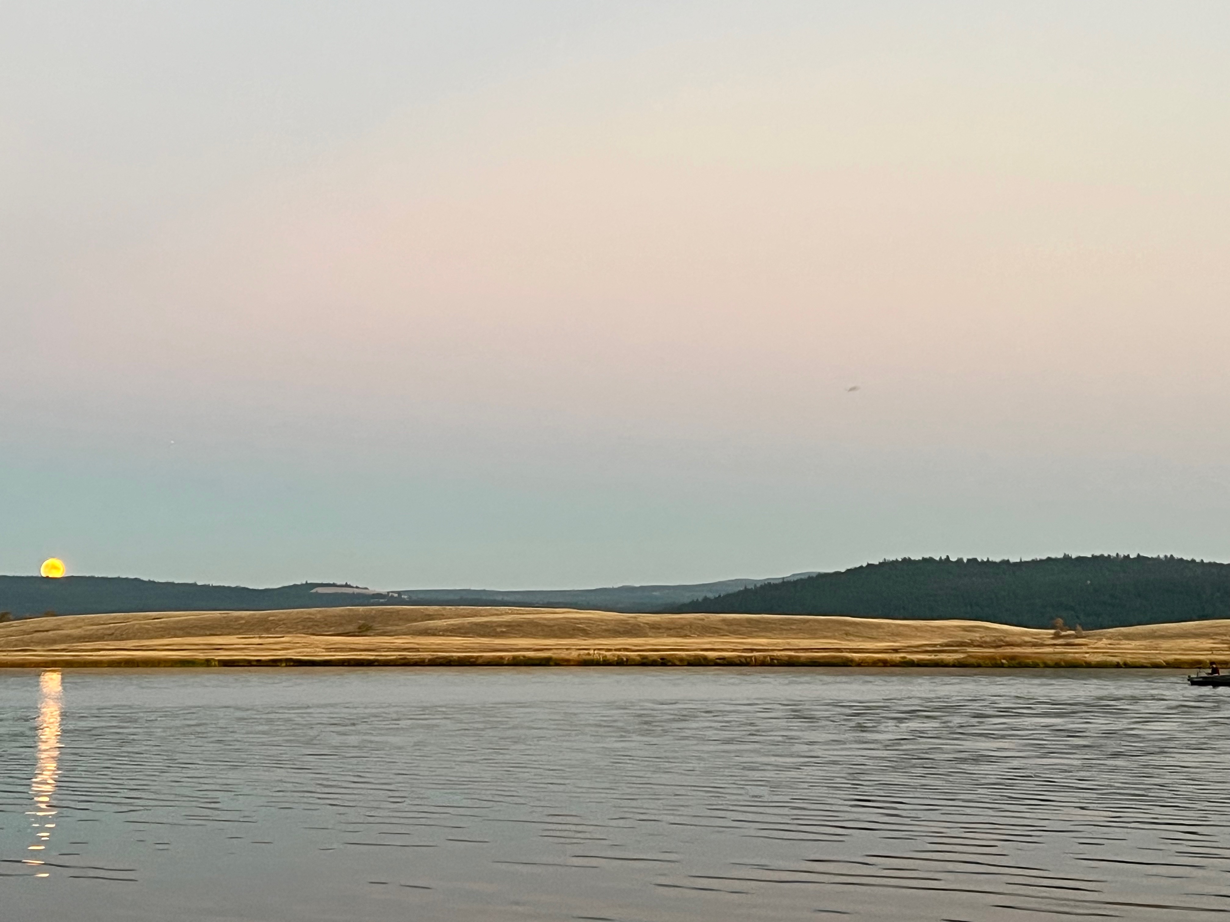 Moonrise over Minnie Lake